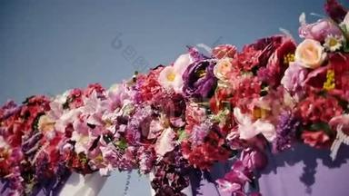 婚礼用花，婚礼拱门